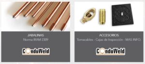 FACBSA - Jabalina CondWeld 1/2 x 1 Metro + Tomacable + Caja Inspección