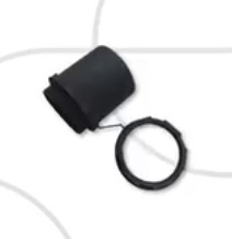 KALOP Conector 20mm PVC BLACK