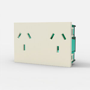 Cambre 6997 Mod. Toma Bip. C/Tierra Doble "EASYFIT" Blanco